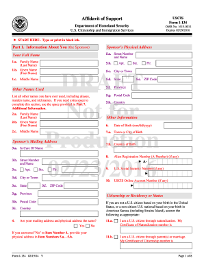 Form I-134 - reginfo