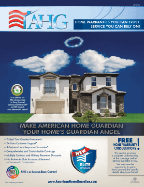 AHG Home Warranties You Can Trust, Service You Can Rely On!