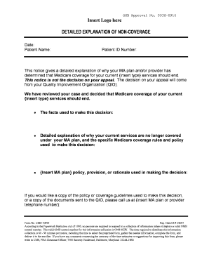 Medicare Non-Coverage Explanation Form