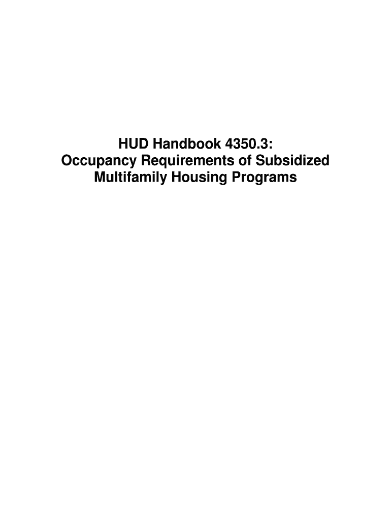 Fillable Online portal hud Housing Subsidy programs requirements