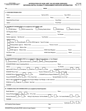 Kansas HCBS MFP Work Services Notification