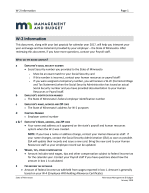 W-2 Tax Form Instructions