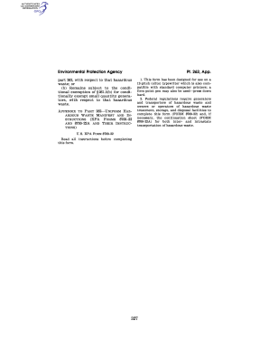Hazardous Waste Manifest Form 8700-22