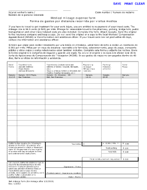 How to fill out mileage form - texas dir form dwc 053