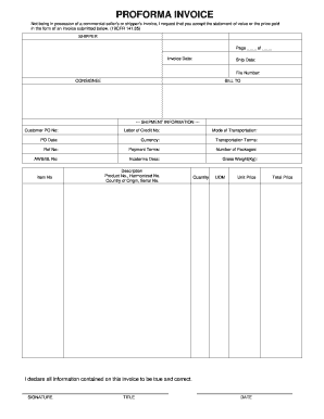 Blank invoice pdf - forma pdf