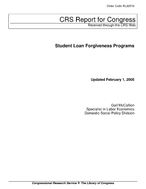 18 Printable student loans forgiveness Forms and Templates - Fillable ...