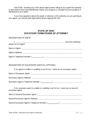 form attorney state download