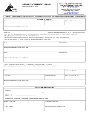 New jersey small estate affidavit - SMALL ESTATE AFFIDAVIT ($50,000) - forms in