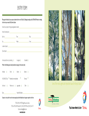 Total Eco Challenge Project Entry Form