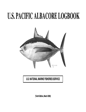 US Pacific Albacore Logbook