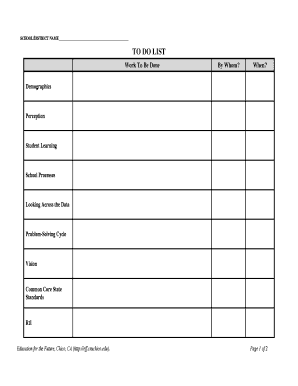 School Improvement Plan Template