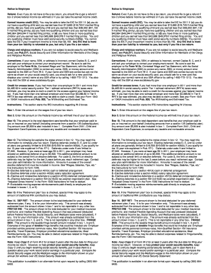 IRS W-2 Form Instructions