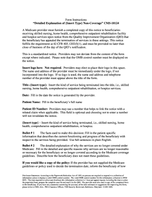 Medicare Non-Coverage Notice CMS-10124