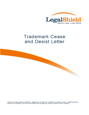 Cease and Desist Trademark Infringement Letter