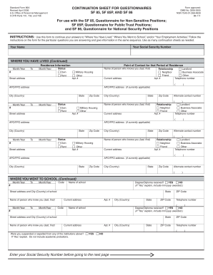 fillable online ensemble audition form westconnedu fax email print sf 86 continuation sheet