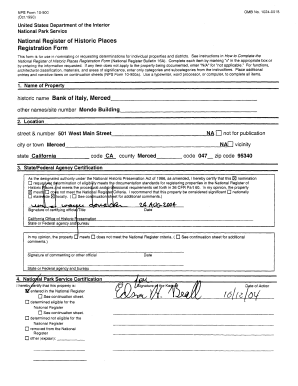 National Register of Historic Places Registration Form