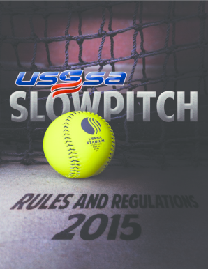 Fillable Online sjc utah USSSA Rule Book Rules - sjc utah Fax Email ...