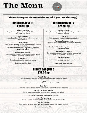 Main Dinner Banquet