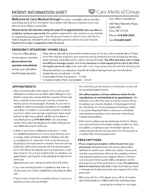 Patient Information Sheet