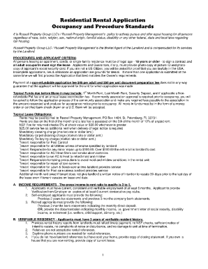 Residential Rental Application