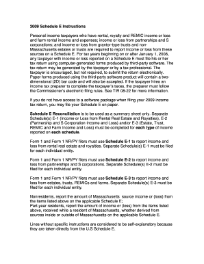Fillable Online mass 2009 - Mass.Gov - mass Fax Email Print - pdfFiller