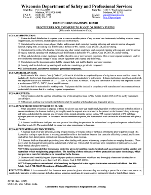 Sample prefixes - 01/31/12 #1921 Podiatric Med & Surg Cert of Prof Ed - dsps wi