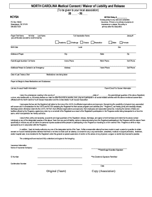 North Carolina Medical Consent Waiver