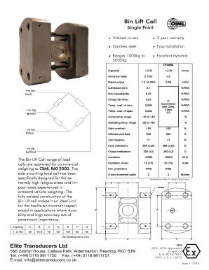 Meeting order format - Bin Lift Cell