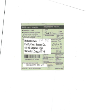 USPS Domestic Return Receipt