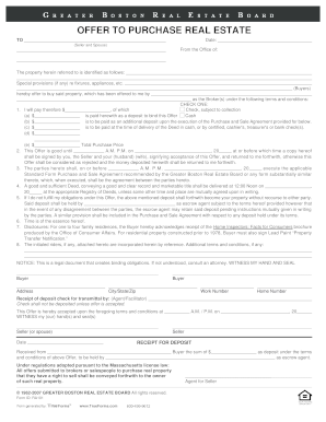 Offer to Purchase Real Estate