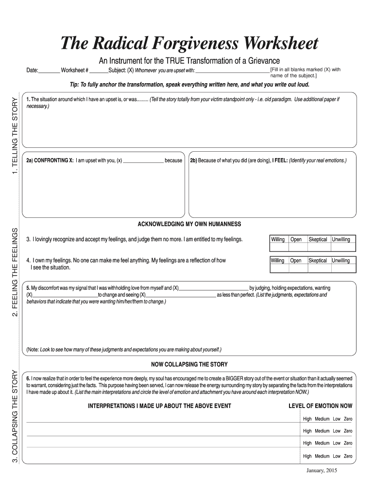 Radical Acceptance Worksheet 2020 Fill And Sign Printable Template 