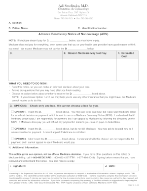 Advance Beneficiary Notice of Noncoverage