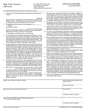 Bulk Sale Contract