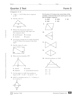 Geometry Test Form D