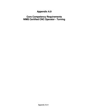 NIMS CNC Operator Turning Competency Assessment