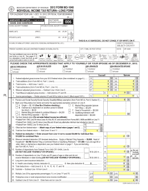 Missouri 1040 fillable calculation 2012 form