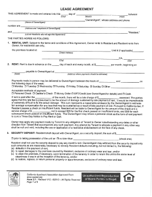 LEASE AGREEMENT