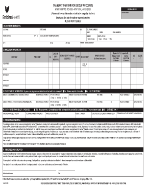EmblemHealth Group Enrollment Form