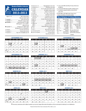 printable academic calendar
