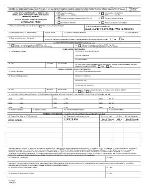 USDA Veterinary Accreditation Application Form