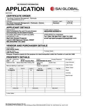 VIC Property Information Application