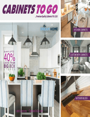 Fillable Online KITCHEN CABINETS Fax Email Print - pdfFiller