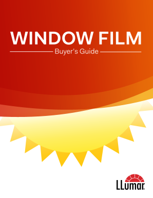 Fillable Online WINDOW FILM Fax Email Print - pdfFiller
