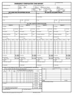 Emergency Firefighter Time Report