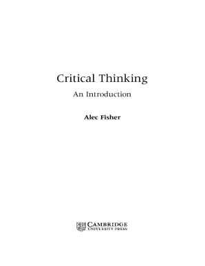 critical thinking alec fisher