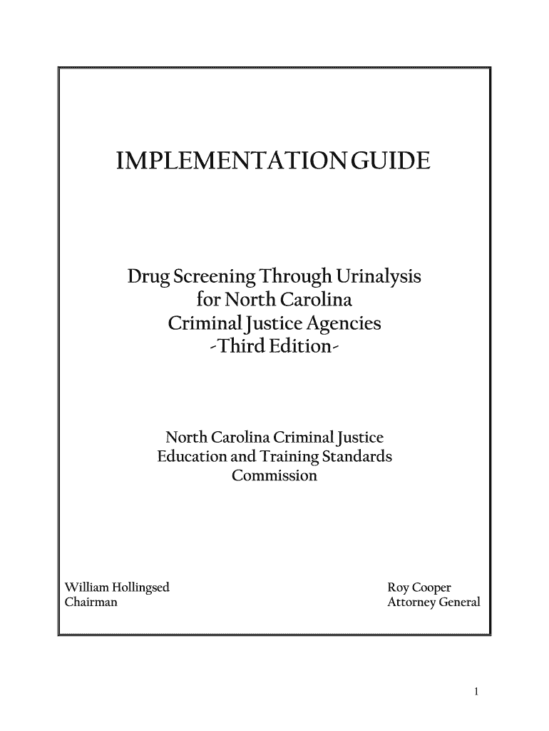 Fillable Online Drug Screening Implementation Guide Fax Email Print