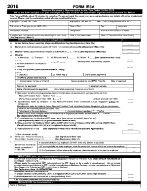IR8A Form 2016