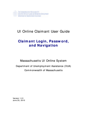 Ma Ui Login - Fill Online, Printable, Fillable, Blank | pdfFiller