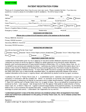 Patient Registration Form