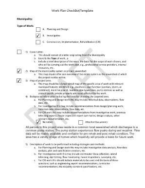 email work checklist templates form